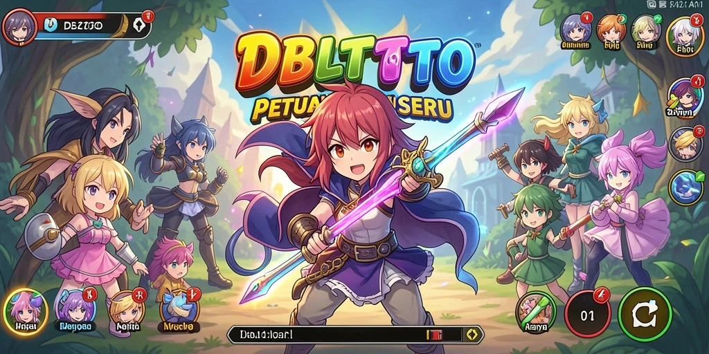 Tampilan gameplay <strong>DBLTOTO</strong> dengan karakter Anime yang memukau dan petualangan seru.