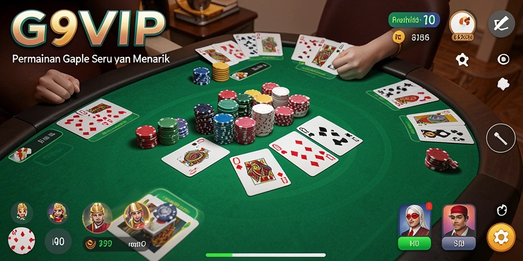 Tampilan gameplay seru dari G9VIP dengan pemain yang aktif.