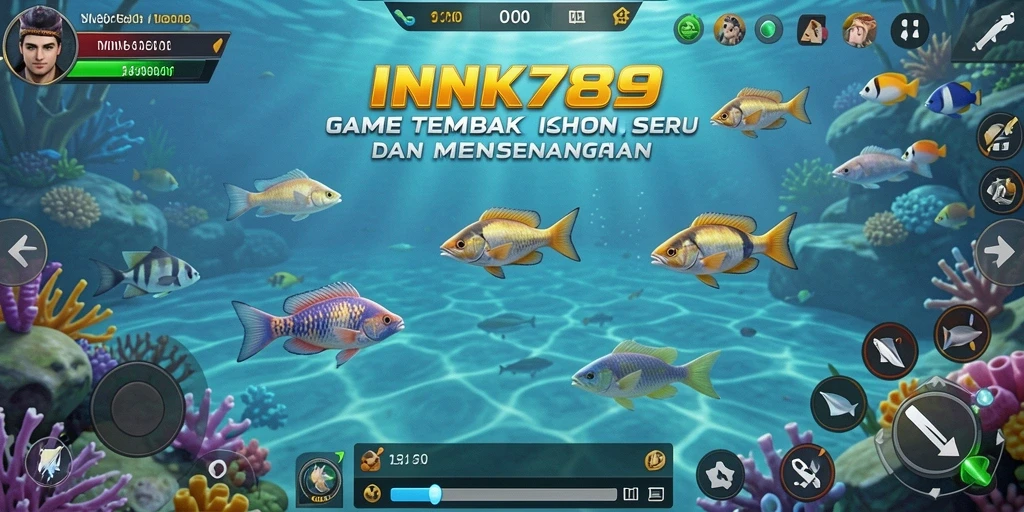 Tampilan gameplay seru saat menembak ikan di INK789.