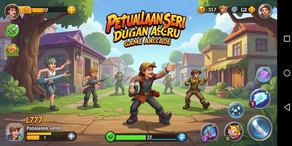 Tangkapan layar L777 menunjukkan gameplay yang intens dan menghibur.