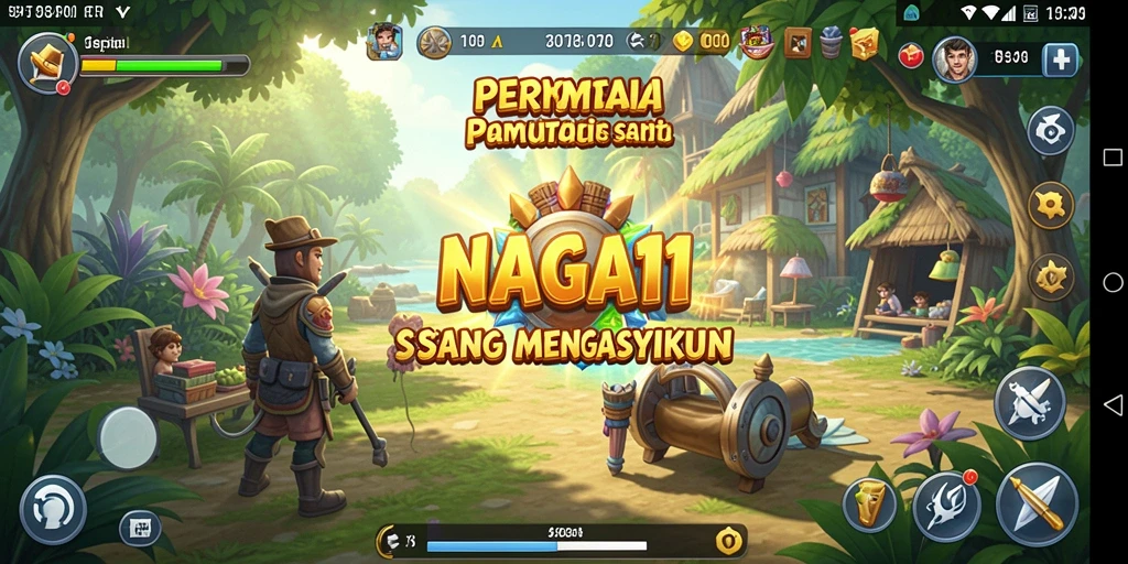 Tampilan menarik dari gameplay NAGA11 yang menyenangkan.