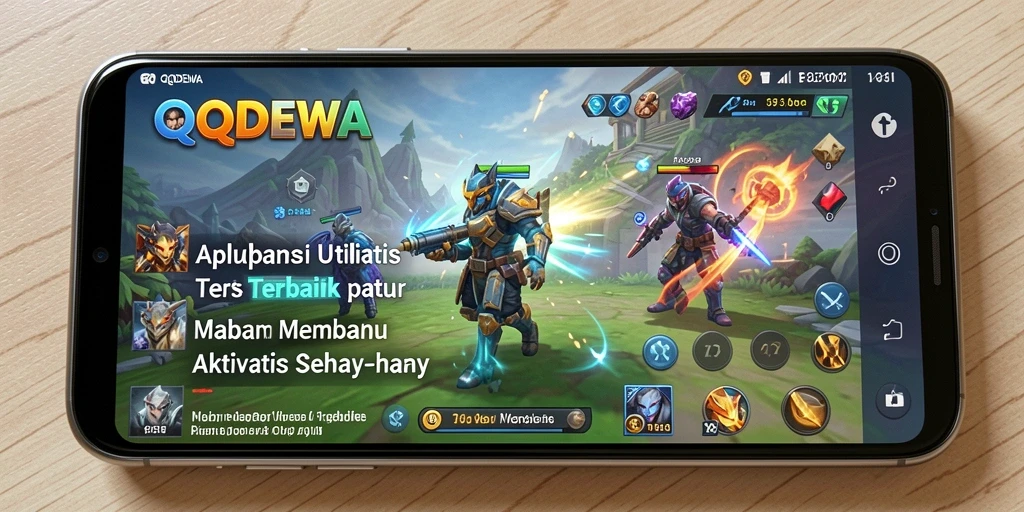 Tampilan utama QQDEWA dengan berbagai alat utility yang mudah dijangkau.