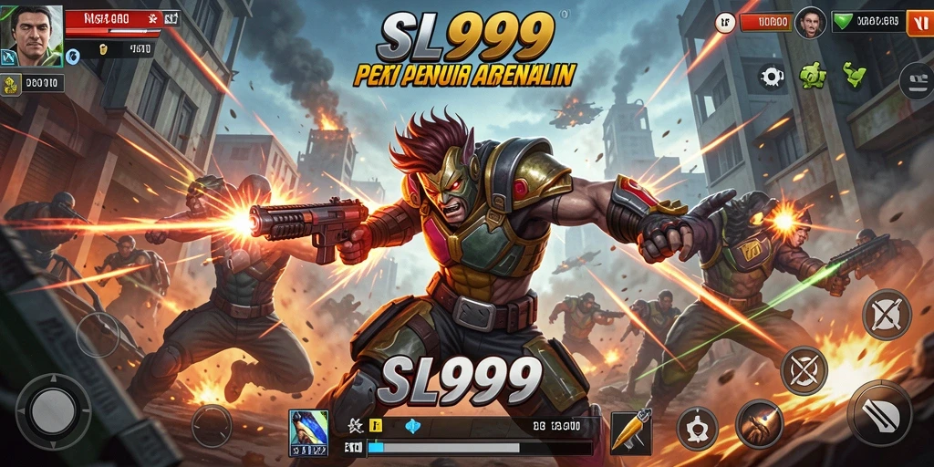 Tampilan aksi seru dalam permainan SL999 yang menegangkan.