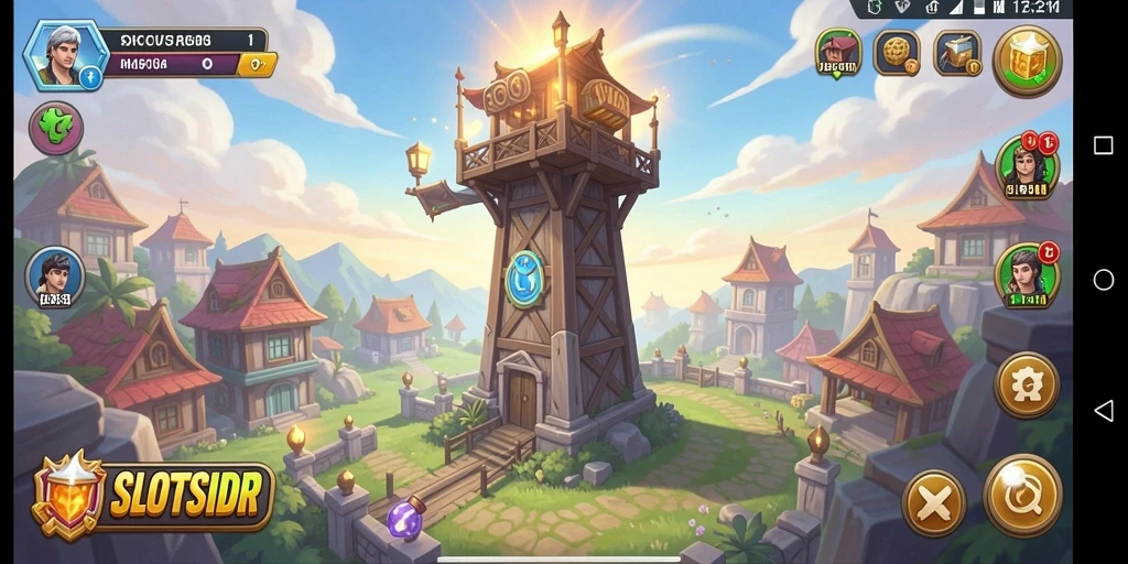 Gameplay menara pertahanan yang mendebarkan di SLOTSIDR.