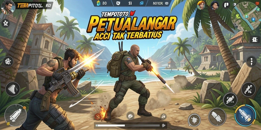 Gameplay seru dengan aksi mendebarkan di TEMPOTOTO.