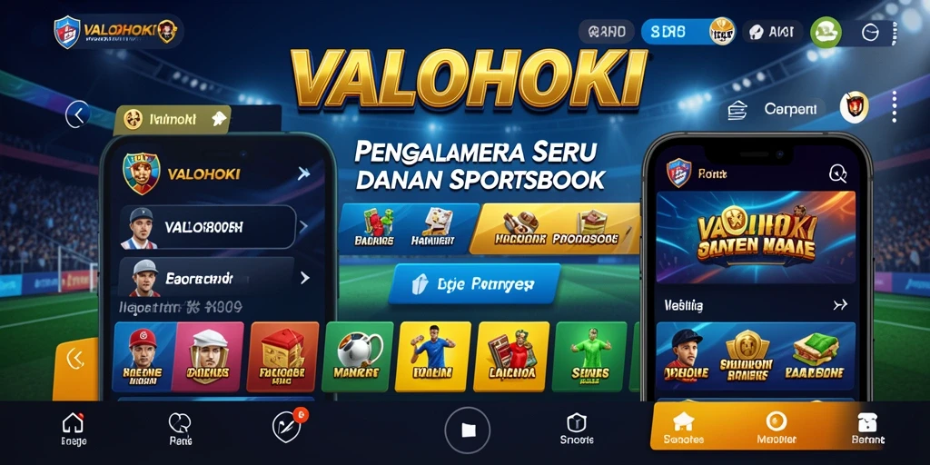 Tampilan seru dan interaktif gameplay Sportsbook VALOHOKI.