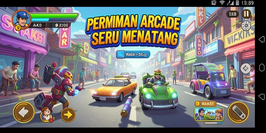 Tampilan gameplay seru dan menarik dari WAK89.