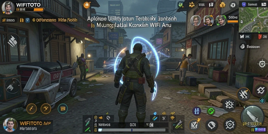 Tampilan antarmuka WIFITOTO yang sederhana dan informatif.